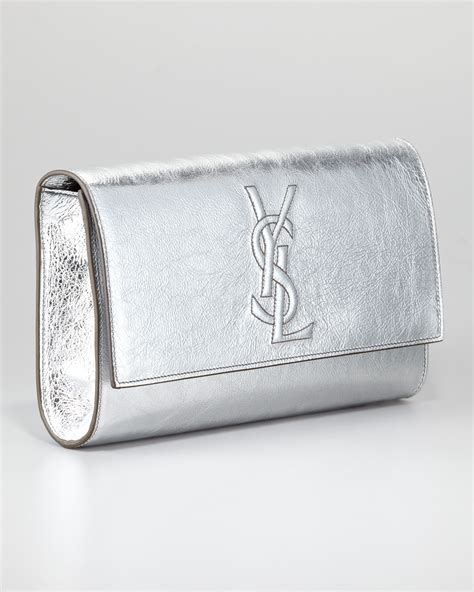 ysl clutch silver price|YSL clutch price.